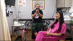 Doc, why can't this shaved brunette teen orgasm with toys and vibes???