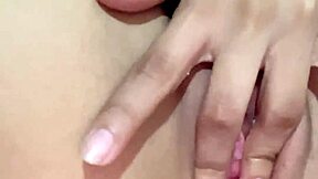 tender 18+ teen fingers her tight pussy craving a big cock inside