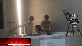 motel hidro threesome pt2 with curvy brazilian blondes