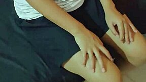 Indonesian chubby babe big boobs hairy pussy creampied doggy missionary hot!
