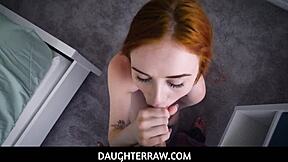 Stepdad steals panties, fucks stepdaughter Scarlet Skies hard