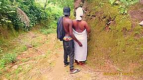 bbw african goddess bent over in bush getting pounded by softkind's big dick oops so deep!!