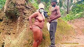 bbw african goddess bent over in bush getting pounded by softkind's big dick oops so deep!!