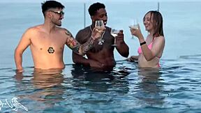 Blonde teen dp'd rough after pool bbc colombian double vag stretch her tight!