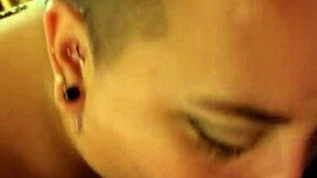 Watch 18yo Ebony Teen Slobber on Milf's Pierced Clit!