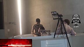 motel hidro threesome pt2 with curvy brazilian blondes