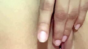 tender 18+ teen fingers her tight pussy craving a big cock inside
