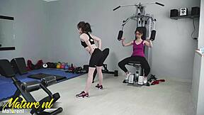 kira stone, cheating on milf with older lady at gym?