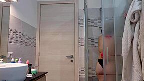 gostosa teen shower masturbation latina blonde bathing