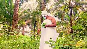 bbw african goddess bent over in bush getting pounded by softkind's big dick oops so deep!!