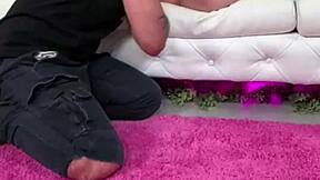 Dolly Paige licks pussy sucks dildo teasing