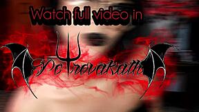 wanna see this goth slut deepthroat extreme till creampie?