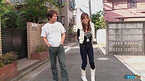 pretty girl on street craves cock but plays coy