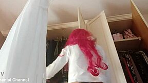 oops, i pulled up my miniskirt and showed my wet panties close up in the bedroom