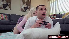 Heart Racing Abandonment Of Games For Stepsister's Horny Rimjob Devotion And Craving