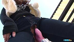 pretty girl on street craves cock but plays coy