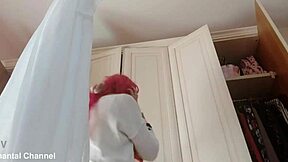 oops, i pulled up my miniskirt and showed my wet panties close up in the bedroom