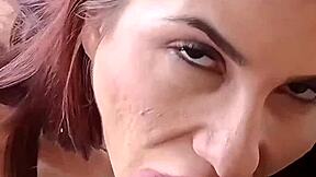 Horny Redhead Latina Rough Doggy Fuck And Deepthroat POV