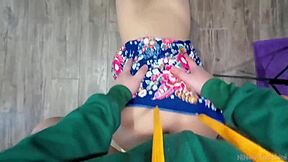 hot thai housewife SARONG creampie POV