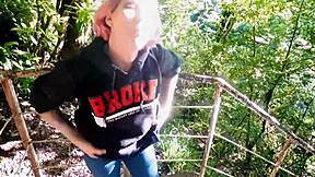 i got busted fucking in the forest outdoors