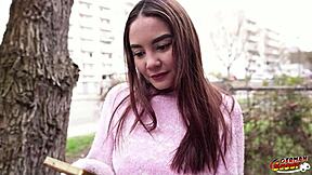 german scout half asian latina allison sweet saggy tits hard casting 🍆🔥