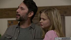 hey why dontcha join us in bed mommy i wanna lick that milf pussy while dad watches