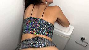Hey I picked up this slut at the club and fucked her raw in the bathroom