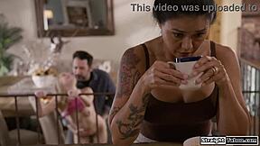 hey why dontcha join us in bed mommy i wanna lick that milf pussy while dad watches