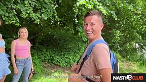 nastyclub nick ross fails pickup but isabella de laa rides him outdoors 😏🍆🏞️
