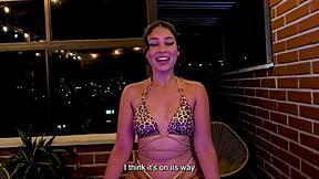 boyfriend's buddy invites me hot tub but small dick fails so i ride him anyway