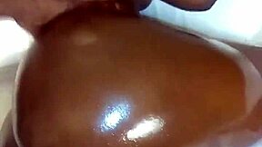 Big booty ebony babe submits to massive black cock pounding sideways