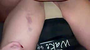 Blonde Stepmom with HUGE TITS Gets CRAZY ROUGH FUCK on SOFA by Stepson