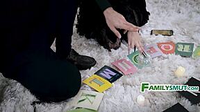 Goth Babe's Shaved Pussy Craves Halloween Family Taboo Fuck