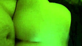 Horny BBW teen couple bends over for POV doggy cum tits bounce