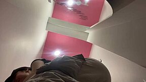 i got caught trying on this hot bikini showing my perfect tits and big ass