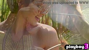 petite asian milf flaunts big tits natural body outdoor pose