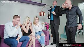 Busty milfs natasha nice christina shine take office dp rough.