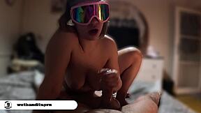 muscular hungarian babe oils up for wild pov fisting and dirty talk in bed