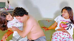 amateur stepsis big tits sucked in wild threesome blowout