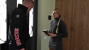 classmate neighbor pounds hot student pussy hard while studying