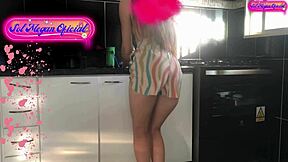 Blonde Brazilian Housewife Slave Rides In Homemade BDSM Worship