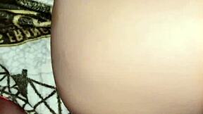 pregnant asian housewife cums hard from bedroom creampie fuck