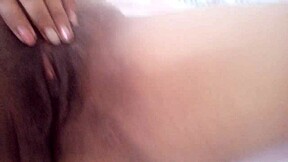 Med student fingers her wet pussy craving hot milk splash