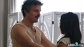 will careful kimmy kimm satisfy ill man's wish with deepthroat doggy?
