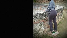imagine that random brunette hiker in mountains bent over for surprise doggystyle pounding