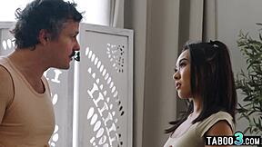 will careful kimmy kimm satisfy ill man's wish with deepthroat doggy?