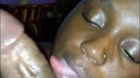 remember darkchocolatebarbie's sloppy blowjob and hot facial?