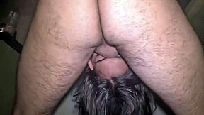 Upside Down Facefuck Chokes Skinny Teen on Monster Cock!