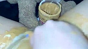 kinky arab snowwhite food fetish solo? extreme wet pussy toy play