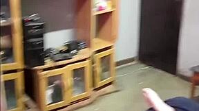 juicy ebony petite slut bends over for interracial doggystyle pounding